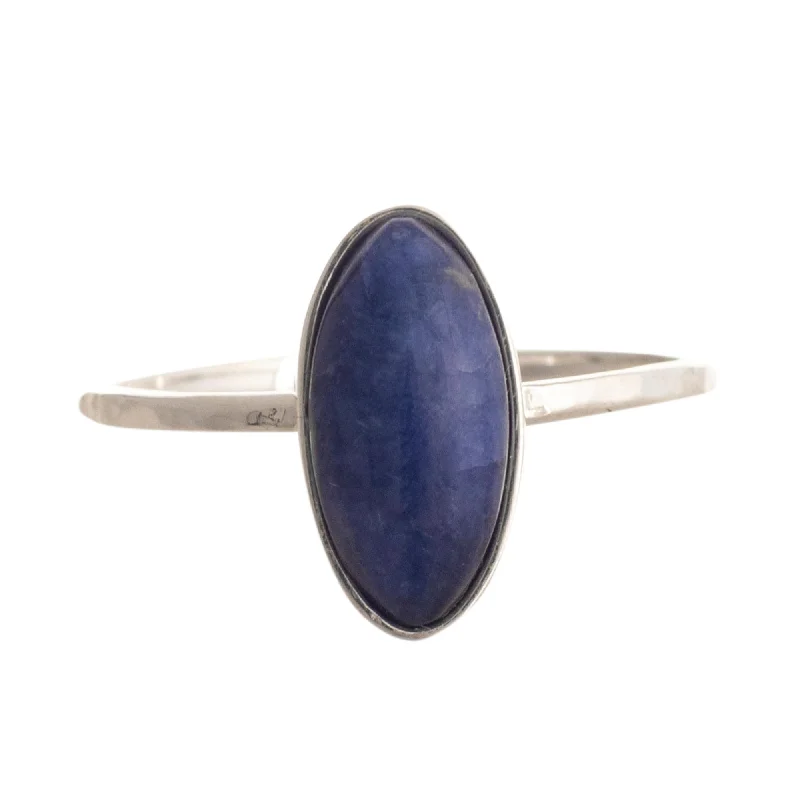 Sapphire Gemstone Rings in a Cathedral SettingNovica Handmade Andes Night Sky Sodalite Cocktail Ring