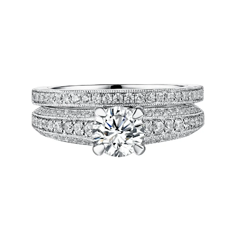 Comfort - Fit Wedding Bands for All - Day WearClassics Diamond Engagement Ring S201813A and Band Set S201813B