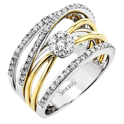 Solitaire Diamond Rings in Platinum SettingsRight Hand Ring in 18k Gold with Diamonds