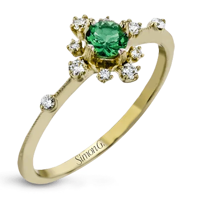 Vintage - Inspired Diamond Rings with Filigree WorkColor Ring in 18k Gold with Diamonds