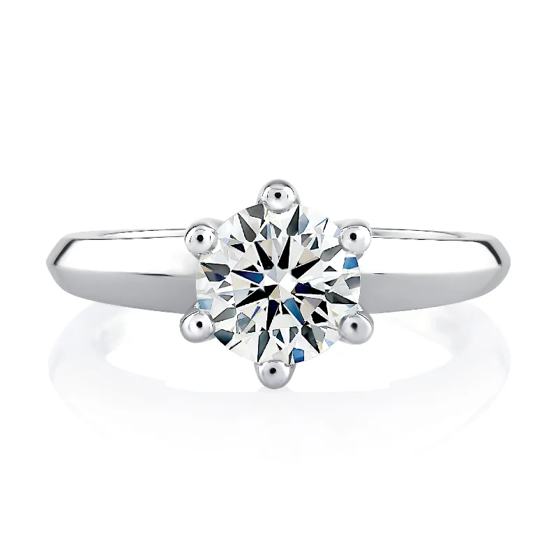 A.Jaffe Engagement Rings Classic 6 Prong Solitaire Engagement Ring ME1560/100