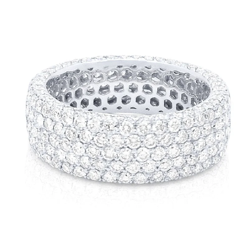 Solitaire Diamond Rings in Platinum SettingsJoelle Diamond Eternity Band Ring 14K Gold 4 CT TDW