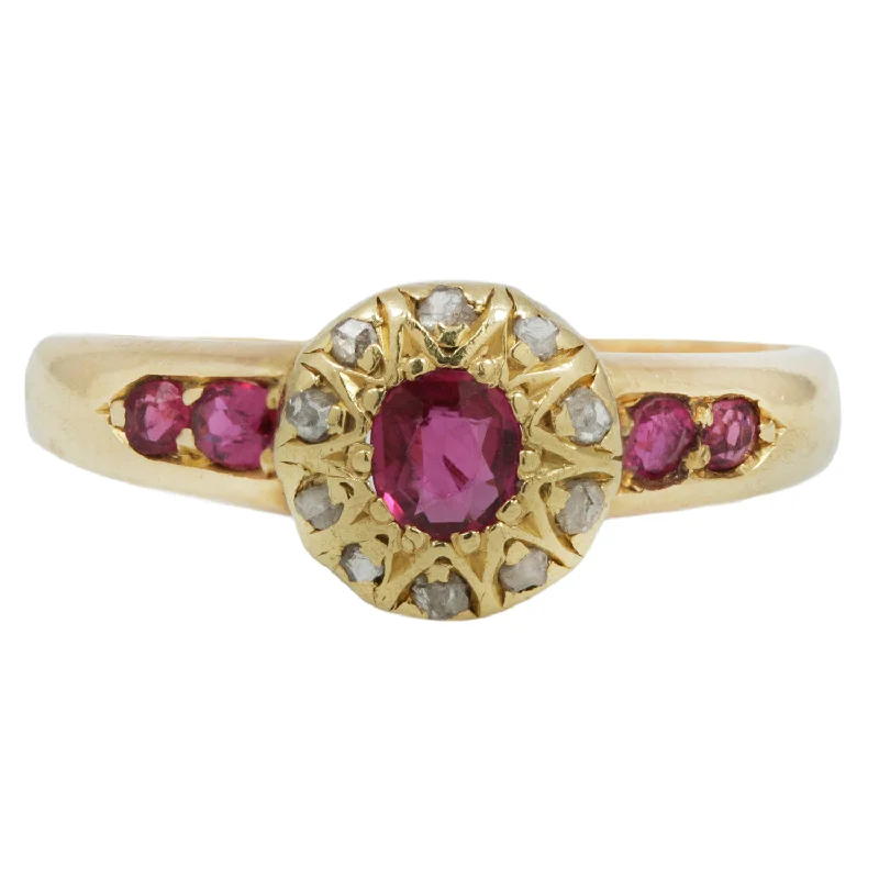 Victorian Ruby and Diamond Ring