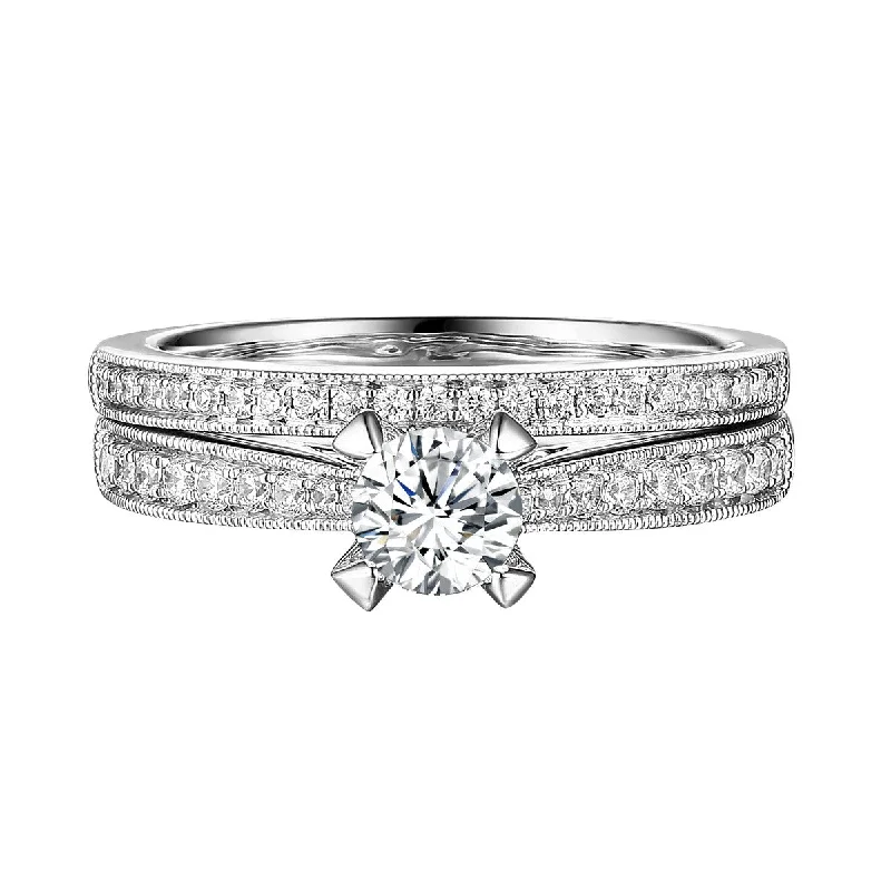 Comfort - Fit Wedding Bands for All - Day WearClassics Diamond Engagement Ring S201826A and Band Set S201826B