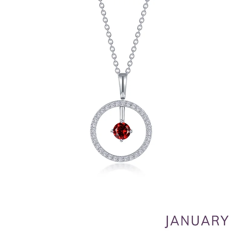 Lafonn Birthstone January Necklace BP008GNP20