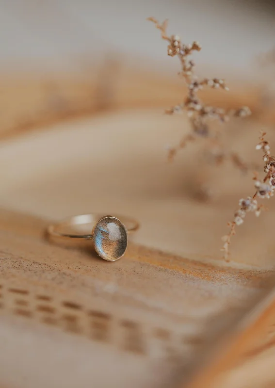 Amethyst Gemstone Rings in a Vintage - Style SettingDori Ring