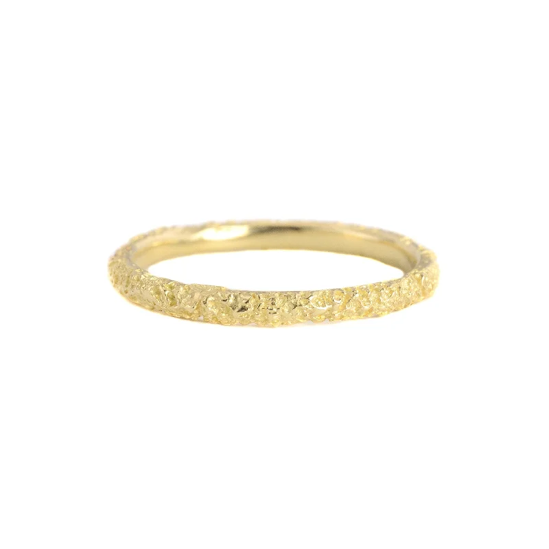 Two - Tone Wedding Bands in Gold and PlatinumMoss Dome Band in 14k Gold by Branch