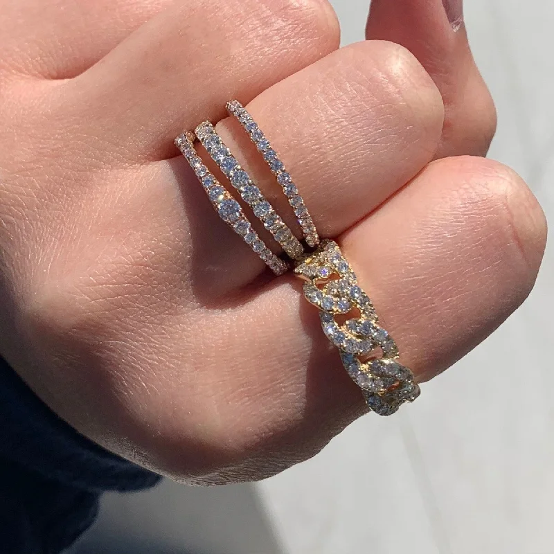 Vintage - Inspired Diamond Rings with Filigree WorkJoelle Diamond Eternity Band Ring for Her 14k Gold 3/4ct TDW Size 6.5