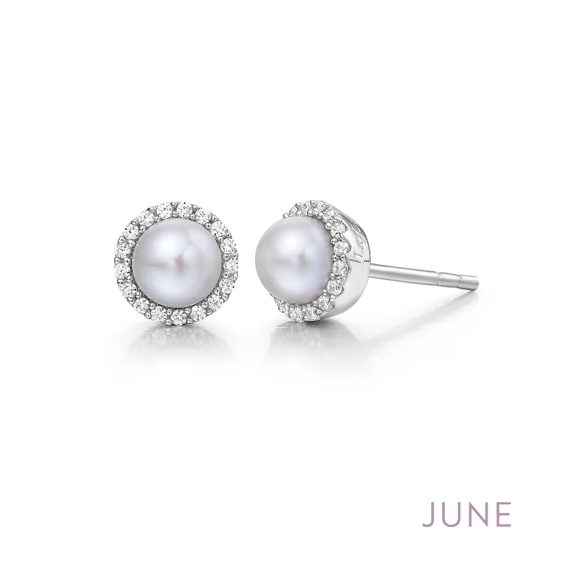 Lafonn Birthstone Pearl June Earring BE001PLP00