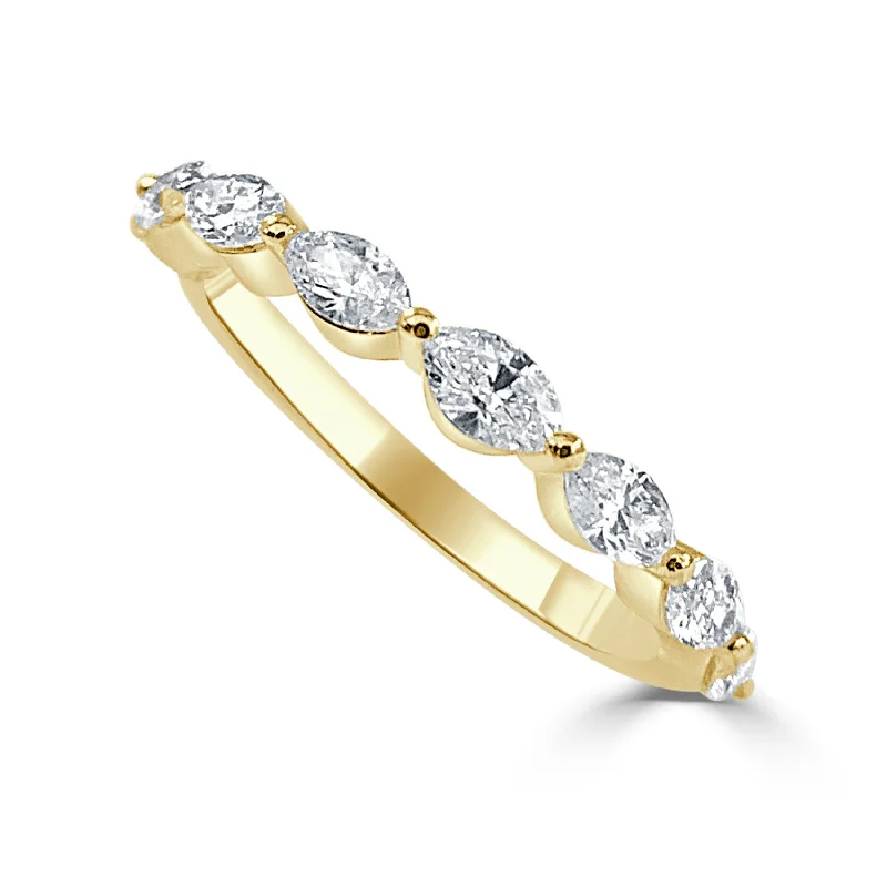 Solitaire Diamond Rings in Platinum SettingsJoelle Diamond Marquise Band Ring 14K Gold 3/4 CT TDW