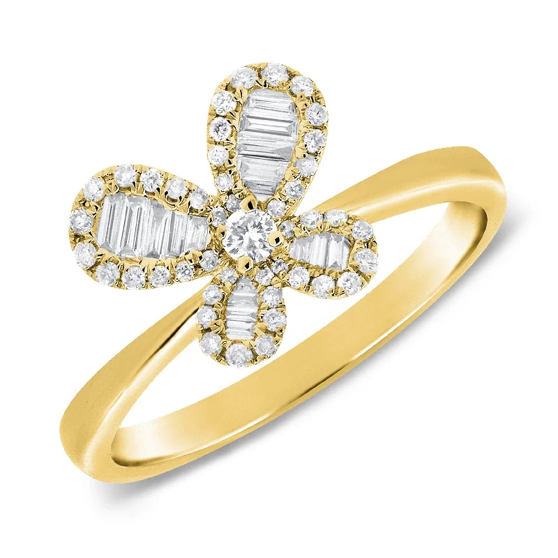 Custom - Designed Diamond Rings to Reflect Your PersonalityJoelle Diamond Butterfly Ring 14K Yellow Gold 1/3 CT TDW