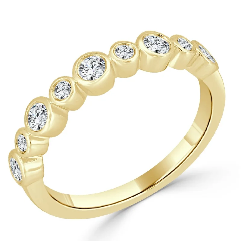 Vintage - Inspired Diamond Rings with Filigree WorkJoelle Diamond Wedding Band Stackable Ring 1/3 ct TDW 14k Yellow Gold