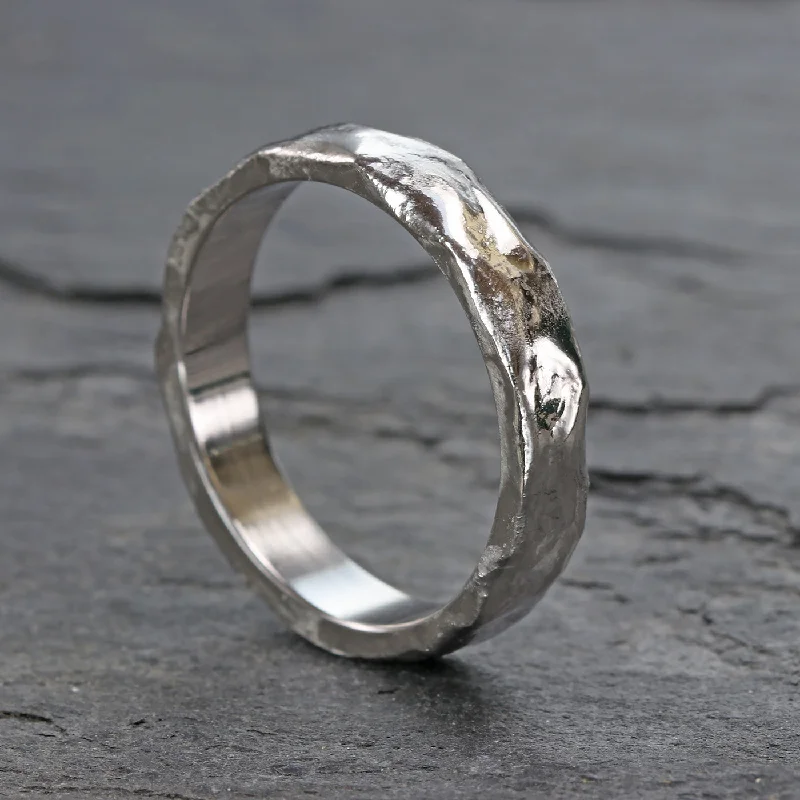 Matching Wedding Bands for a Coordinated LookPlatinum 4mm Mineral Wedding Ring