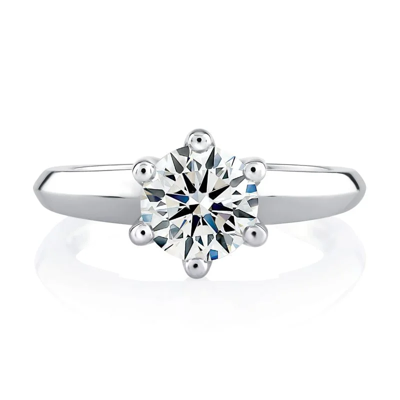 A.Jaffe Engagement Rings Classic 6 Prong Solitaire Engagement Ring ME1560/300