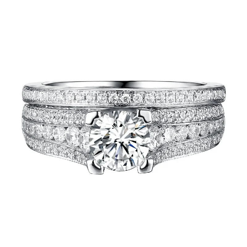 Matching Wedding Bands for a Coordinated LookClassics Diamond Engagement Ring S201819A and Band Set S201819B