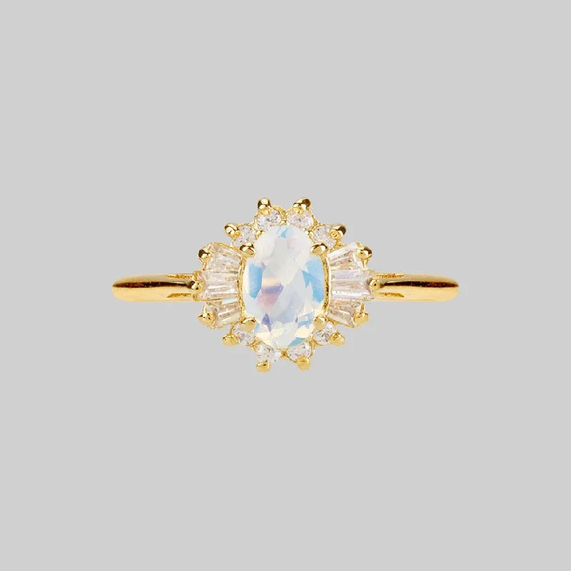 Amethyst Gemstone Rings in a Vintage - Style SettingAURELIA. Opal Cluster Gold Ring