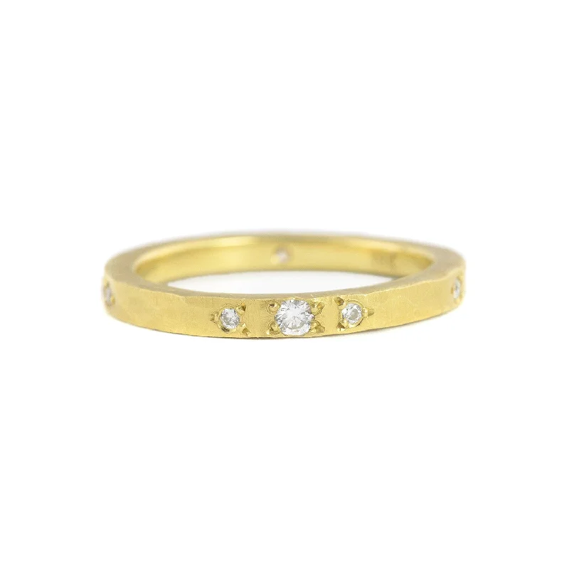 Matching Wedding Bands for a Coordinated LookEtruscan Diamond Plain Band by Dawes Design