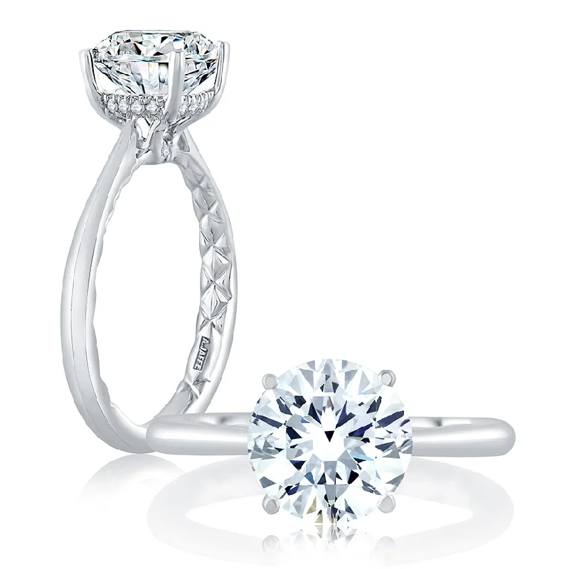 A.Jaffe Engagement Rings Solitaire Engagement Ring with Surprise Diamonds ME2211Q/156