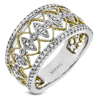 Halo - Style Diamond Rings with Smaller Accent DiamondsRight Hand Ring in 18k Gold with Diamonds