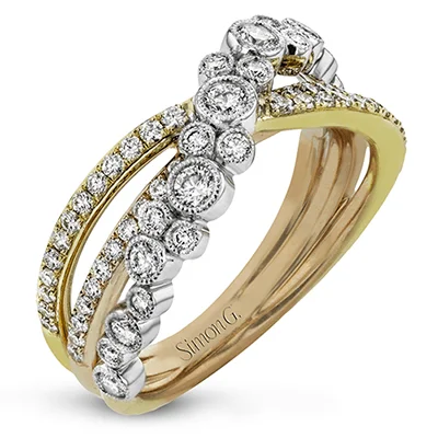 Solitaire Diamond Rings in Platinum SettingsRight Hand Ring in 18k Gold with Diamonds