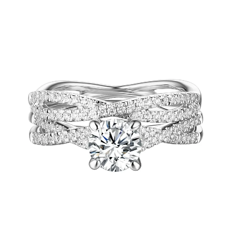 Custom - Engraved Wedding Bands with a Special MessageClassics Diamond Engagement Ring S201806A and Band Set S201806B