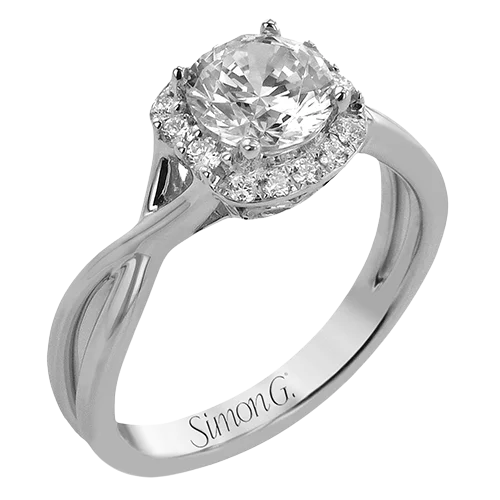 Solitaire Diamond Rings in Platinum SettingsEngagement Ring in 18k Gold with Diamonds