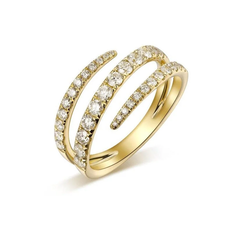 Custom - Designed Diamond Rings to Reflect Your PersonalityJoelle 4/5 ct. t.w. Diamond Wrap Twist Ring 14k Gold