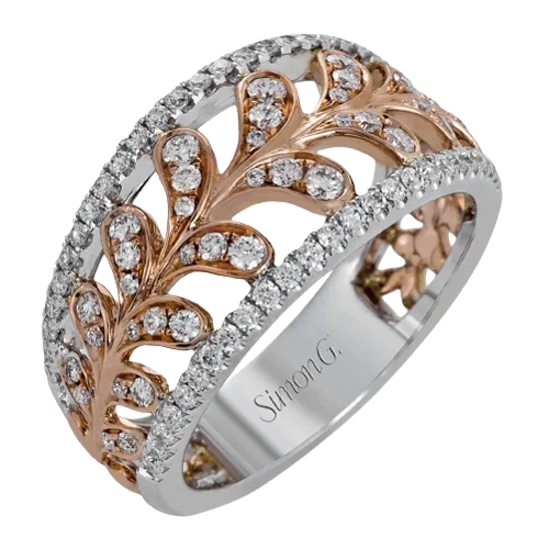 Vintage - Inspired Diamond Rings with Filigree WorkRight Hand Ring in 18k Gold with Diamonds