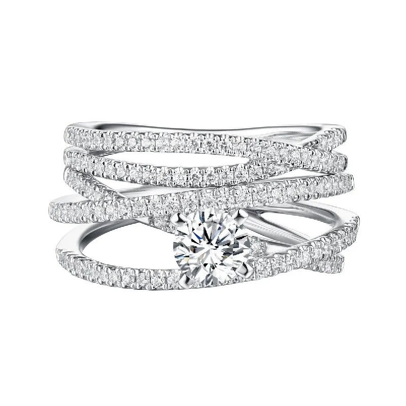 Matching Wedding Bands for a Coordinated LookClassics Diamond Engagement Ring S201808A and Band Set S201808B