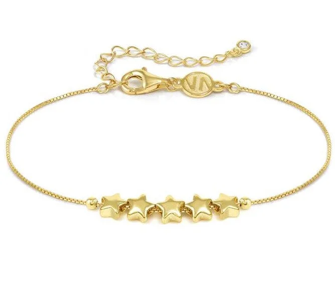 Enamel - Coated Bangles in Vibrant ColorsNomination Gold Vermeil Cubic Zirconia 5 Star Bracelet