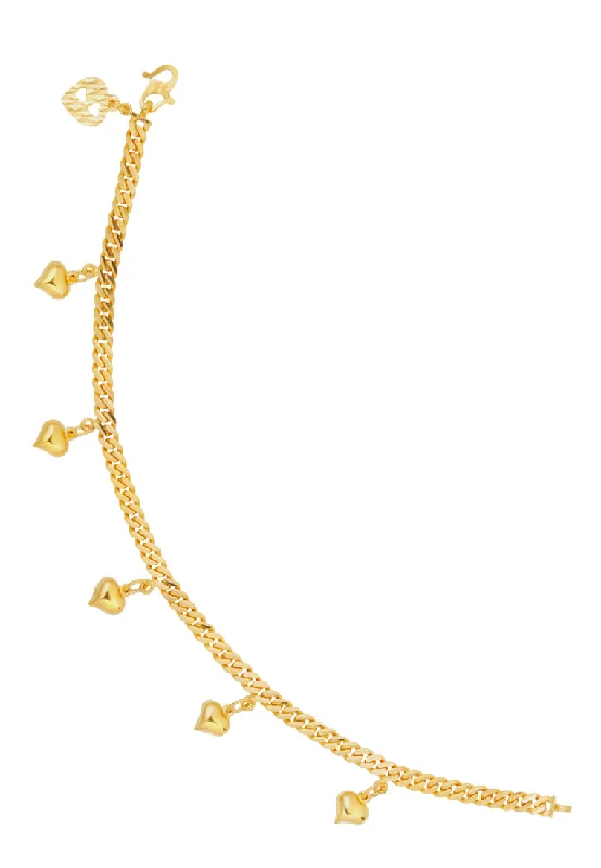 Stackable Bangle Sets for a Trendy LookTOMEI Drops of Love Bracelet, Yellow Gold 916