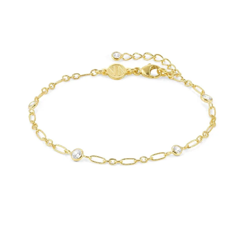 Adjustable Leather Bangles for a Bohemian StyleNomination Gold Plated Bella Figaro Chain Bracelet