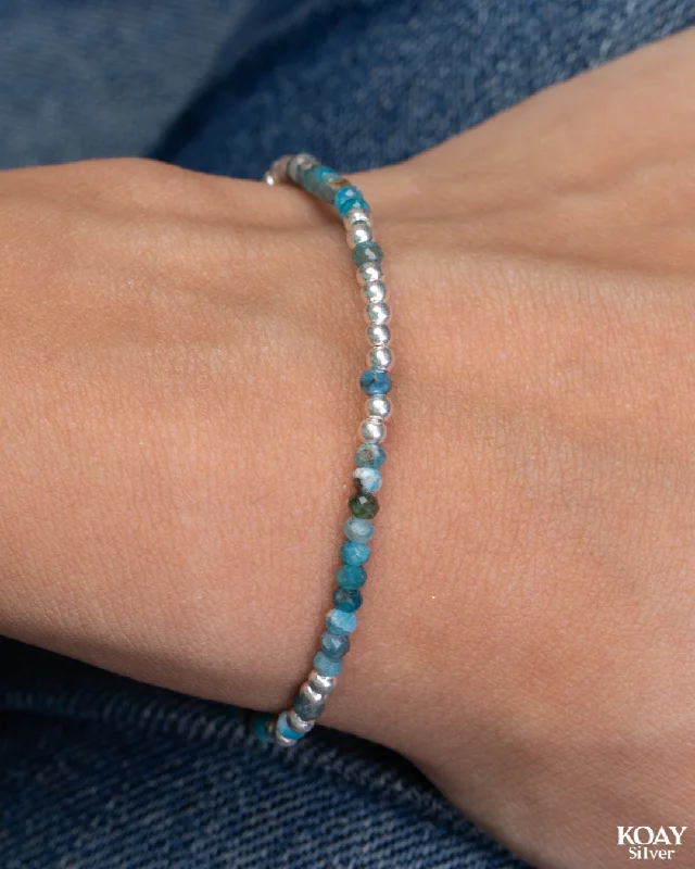 Bangle Bracelets with Birthstone AccentsAmazonite stones Bracelet