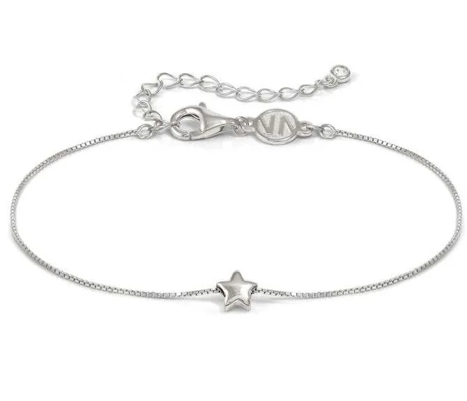 Bangle Bracelets with Birthstone AccentsNomination Sterling Silver Cubic Zirconia Star Bracelet