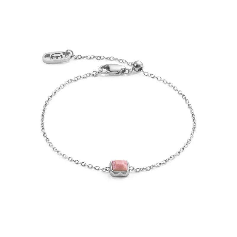 Bangle Bracelets with Birthstone AccentsCoeur De Lion July Birthstone Rhodochrosite Bracelet