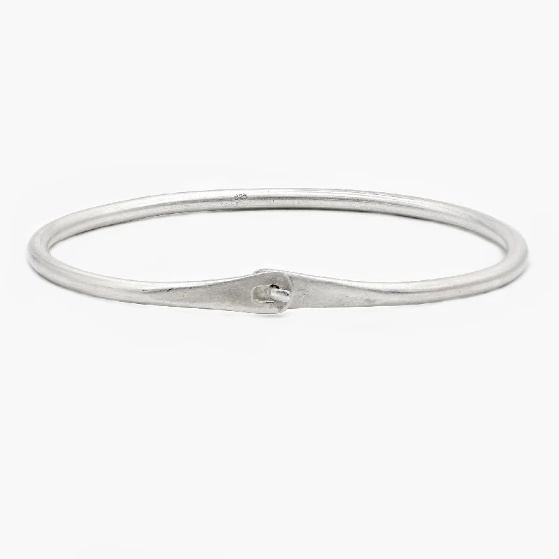 Stackable Bangle Sets for a Trendy LookSterling Silver Lockup Bangle