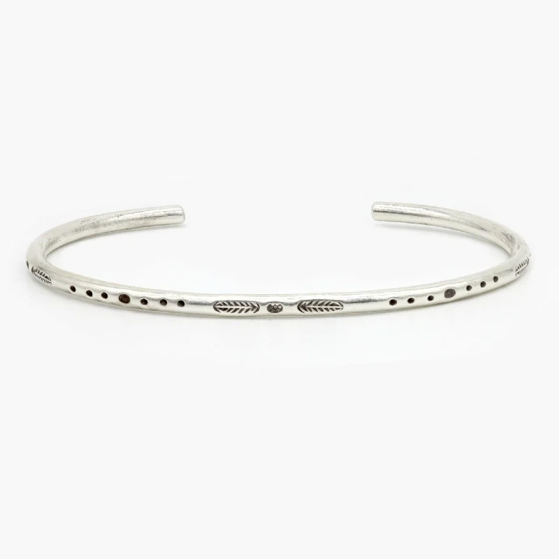 Stackable Bangle Sets for a Trendy LookEthnic "Aztec" Silver Bangle