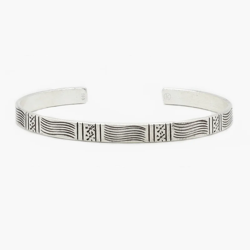 Stackable Bangle Sets for a Trendy LookHand-forged "Apache" Silver Bangle