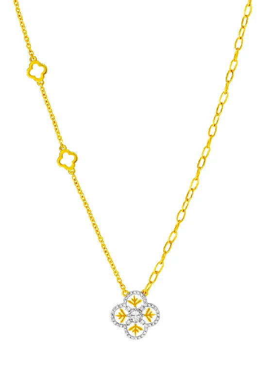 Adjustable Leather Bangles for a Bohemian StyleTOMEI Diamond Cut Collection Snow Flake Necklace, Yellow Gold 916