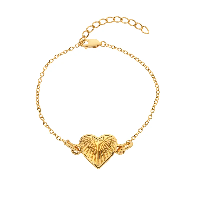 Enamel - Coated Bangles in Vibrant ColorsHot Diamonds Gold Vermeil Essence Heart Bracelet