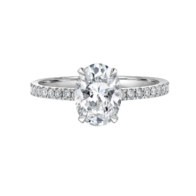 Engagement Rings with Hidden Halo Settings for Extra SparkleAuriya 1 1/3 ct Oval Cut with Hidden Halo Diamond Engagement Ring in 14k Gold (H-I, SI1-SI2)