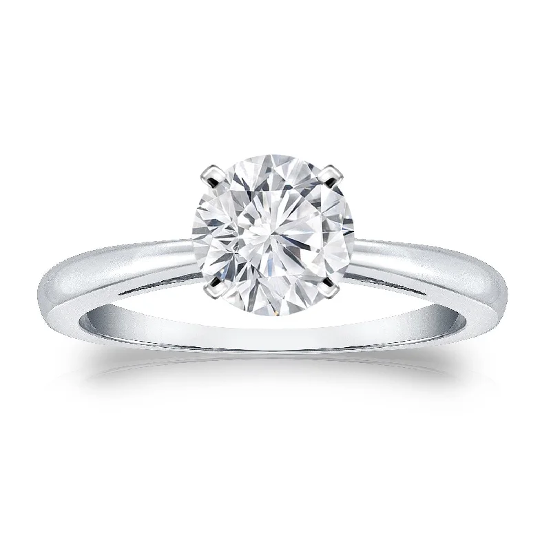 Minimalist Engagement Rings for a Simple and Elegant LookAuriya 14k Gold 1ctw Round Solitaire Diamond Engagement Ring