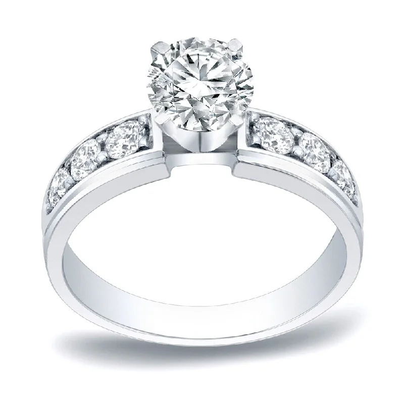 Minimalist Engagement Rings for a Simple and Elegant LookAuriya Platinum 1ct TDW Round Diamond Solitaire Engagement Ring