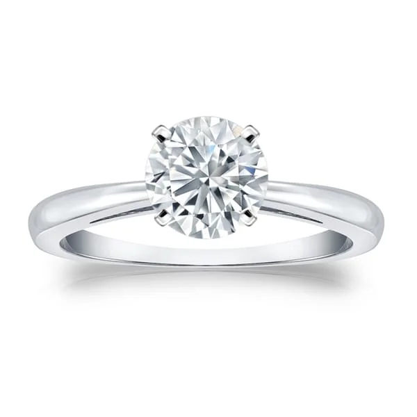 Affordable Engagement Rings with High - Quality Simulated DiamondsAuriya Platinum 3ctw Round Solitaire Diamond Engagement Ring GIA Certified