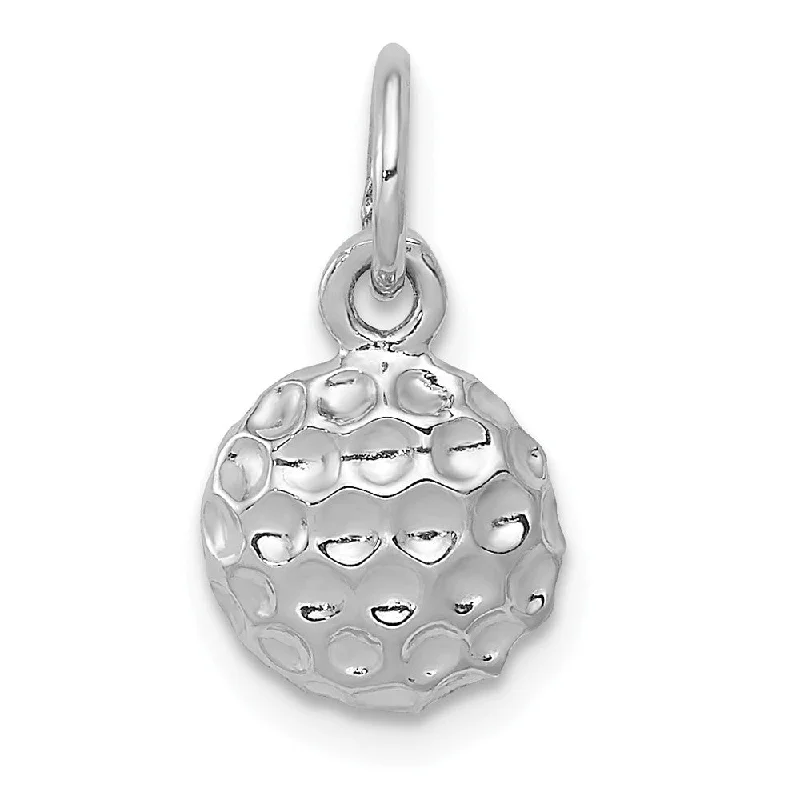 Animal - Shaped Pendants in Sterling Silver14k White Gold 9mm Polished Golf Ball Pendant