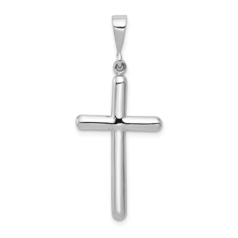 Gemstone - Encrusted Pendants with a Sparkling Centerpiece14k White Gold, Latin Cross Pendant