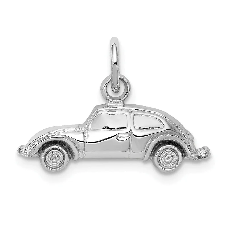 Charm Pendants with Multiple Small Decorative Elements14k White Gold Polished Car Charm