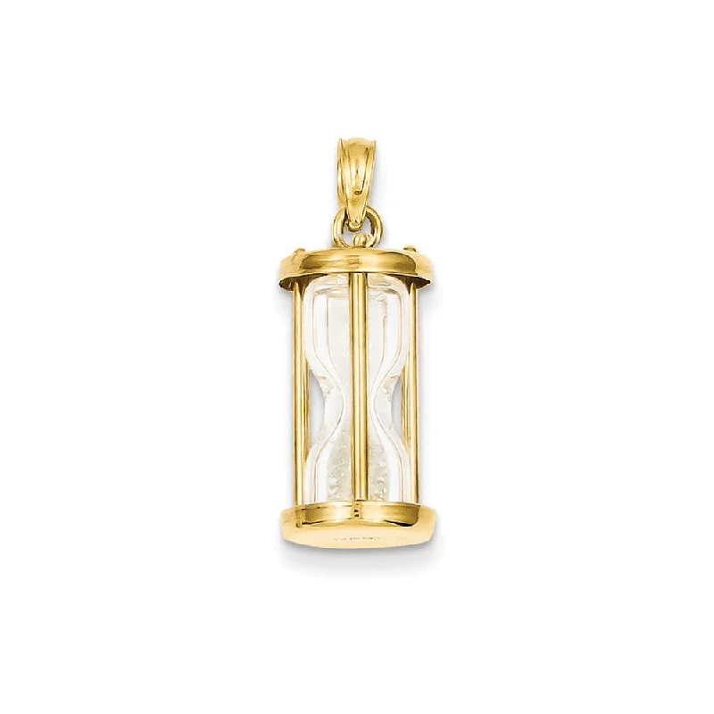 Animal - Shaped Pendants in Sterling Silver14k Yellow Gold 3D Hourglass Pendant