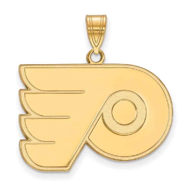 Charm Pendants with Multiple Small Decorative Elements14k Yellow Gold NHL Philadelphia Flyers Large Pendant