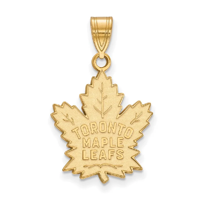 Animal - Shaped Pendants in Sterling Silver14k Yellow Gold NHL Toronto Maple Leafs Large Pendant